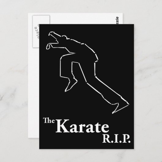 Karate R.I.P Postkarte (Vorne/Hinten)