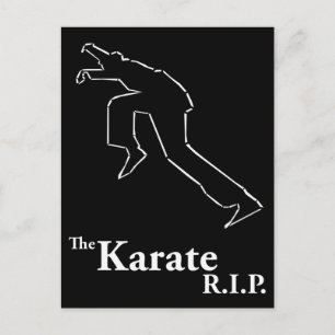 Karate R.I.P. Postkarte