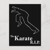 Karate R.I.P Postkarte (Vorderseite)