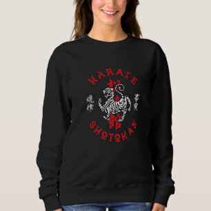 Karate Retro Shotokan Vintage Gestaltung für Lüfte Sweatshirt