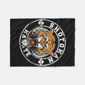 Karate Retro Shotokan Vintager Geschenkfan Karate Fleecedecke (Vorderseite (Horizontal))