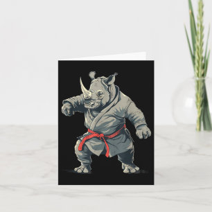 Karate Rhino Motiv Taekwondo Jiu-Jitsu Mma Karte