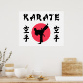 Karate Rising Sun Poster (Küche)