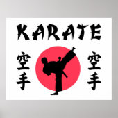 Karate Rising Sun Poster (Vorne)
