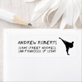 Karate-Rücksendeadressen-Aufkleber für Kampfkunst (Insitu)