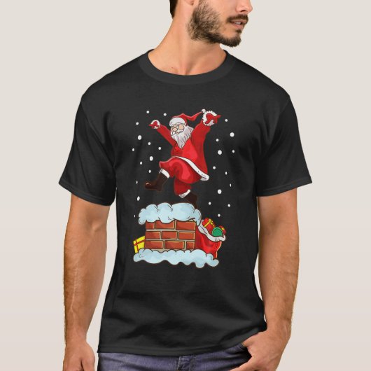 Karate Santa Claus Christmas Kung Fu Taekwondo MMA T-Shirt (Vorderseite)