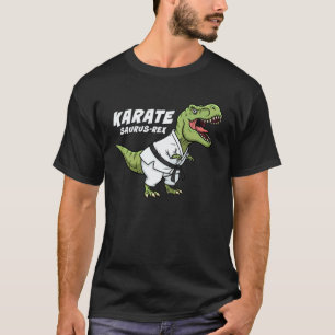 Karate Saurus Rex Lustiger T-Rex Dinosaur Kinder M T-Shirt
