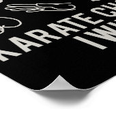 Karate-Schlag-Gewinn Schere, Stein, Papier-Shirt Poster (Ecke)
