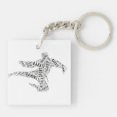 Karate Schlüsselanhänger (Rückseite)