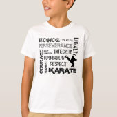 Karate-schwarzer Gurt-Prinzip-T - Shirt (Vorderseite)