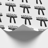 Karate-schwarzer Gürtel Geschenkpapier (Ecke)