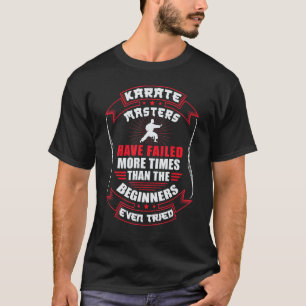 Karate-Schwarzgurt-Gi-Uniform Karate-Meister haben T-Shirt