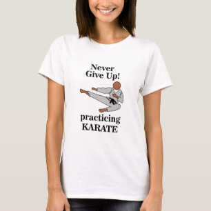 Karate Schwarzgurt Gib Nie Auf Kampfsport T-Shirt