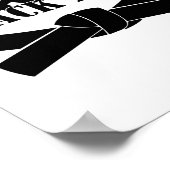 Karate-Schwarzgürtel-T-Shirt_1 Poster (Ecke)
