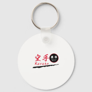 Karate-Schwarzgürtel T-Shirt Schlüsselanhänger