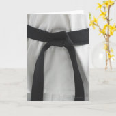 Karate-Schwarzriemen Karte (Gelbe Blume)