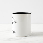Karate: Sei keine Dame eine Legende Zweifarbige Tasse (Mittel)
