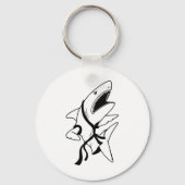 Karate Shark Funny Shark Wear Karate Gi Shark L Schlüsselanhänger (Vorderseite)