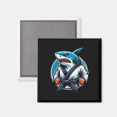 Karate Shark mit Black Gelt Power Magnet (Vorderseite/Rückseite)