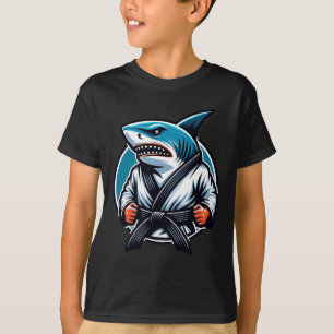 Karate Shark mit Black Gelt Power T-Shirt