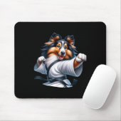 Karate Shetland Sheepdog Funny Spaß Tierfreunde Mousepad (Mit Mouse)