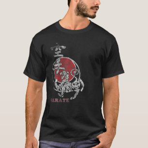 Karate Shotokan Vintage Tiger Kampfsport Kanji B T-Shirt
