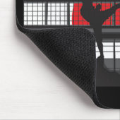 Karate-Silhouette in DoJo Mousepad (Ecke)