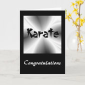 Karate Silver Herzlichen GlückwunGlückwunsch Karte (Gelbe Blume)