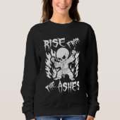 Karate Skeleton - Fighter Martial Arts Karate Sweatshirt (Vorderseite)