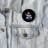 Karate Sloth Embracing Calm Serenity Button (Beispiel)