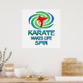 Karate Spins Poster (Küche)
