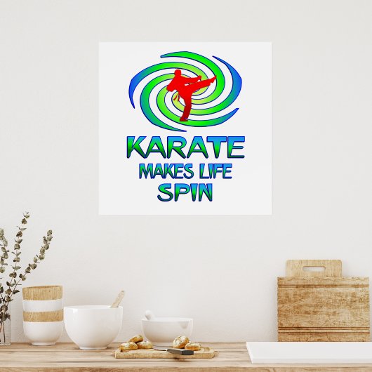 Karate Spins Poster (Küche)