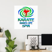 Karate Spins Poster (Heimbüro)
