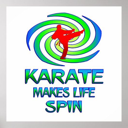 Karate Spins Poster (Vorne)