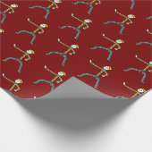 Karate Stickman Geschenkpapier (Ecke)