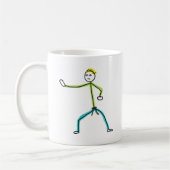 Karate Stickman Kaffeetasse (Links)