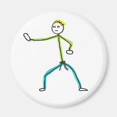 Karate Stickman Magnet (Vorne)