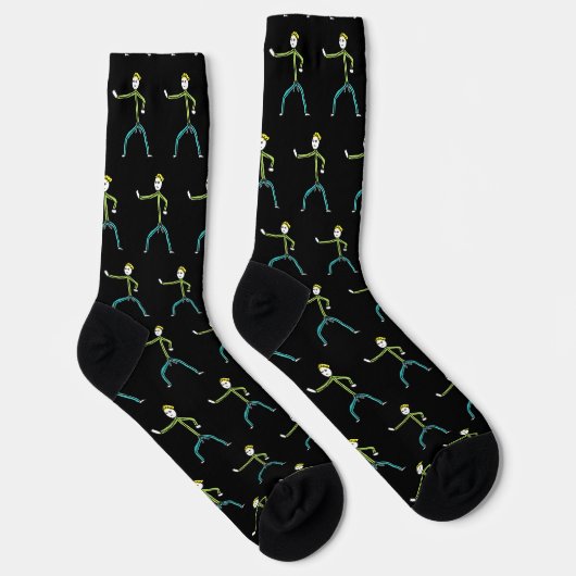 Karate Stickman Socken (Rechts)