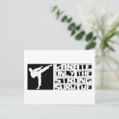Karate Survive Postkarte (Stehend Vorderseite)
