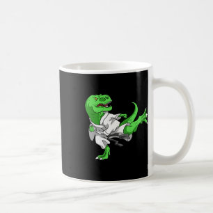 Karate T-Rex Dino Schüler Dinosaurier Lehrer Karat Kaffeetasse