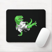Karate T-Rex Dino Schüler Dinosaurier Lehrer Karat Mousepad (Mit Mouse)
