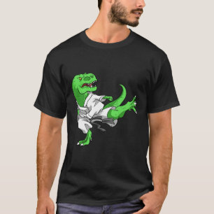 Karate T-Rex Dino Schüler Dinosaurier Lehrer Karat T-Shirt