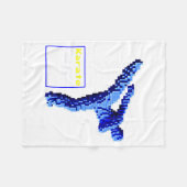 Karate T-Shirt_1 Fleecedecke (Vorderseite (Horizontal))