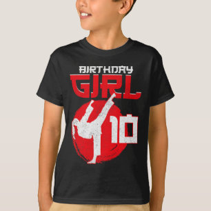 Karate Taekwondo 10 Jahre alt Geburtstag Kampfkuns T-Shirt
