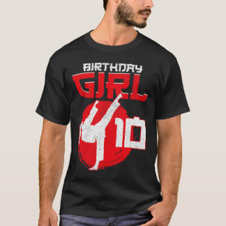 Karate Taekwondo 10 Jahre alt Geburtstag Kampfkuns T-Shirt