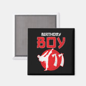 Karate Taekwondo 11 Jahre alt Geburtstag Kampfkuns Magnet (Vorderseite/Rückseite)