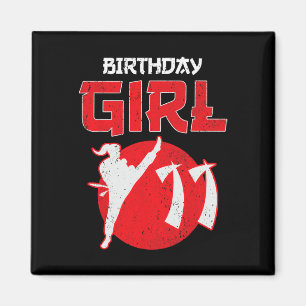 Karate Taekwondo 11 Jahre alt Geburtstag Kampfkuns Magnet