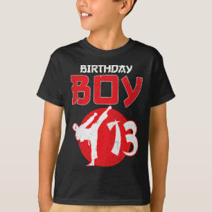 Karate Taekwondo 13 Jahre alt Geburtstag Kampfkuns T-Shirt