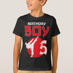 Karate Taekwondo 5 Jahre alte Geburtstags-Kampfspo T-Shirt