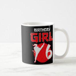 Karate Taekwondo 6 Jahre alte Geburtstags-Kampfspo Kaffeetasse
